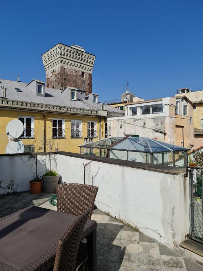 Doge Cambiaso- Davanti All'Acquario - Grande Terrazza Privata - Palazzo Nobiliare Storico Genoa Exterior photo